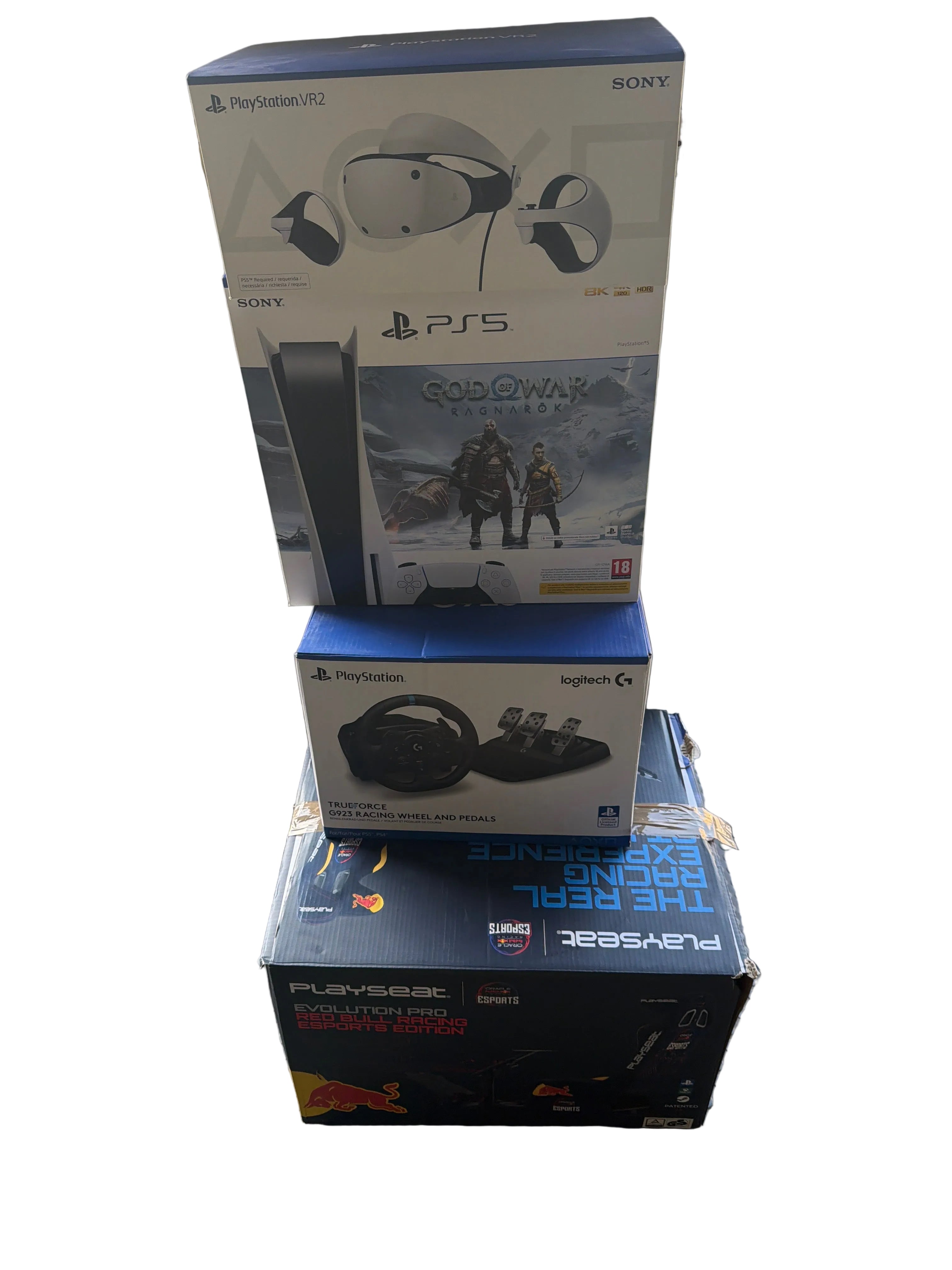 Postazione Completa Ps5 Sim+racing+ Ps Vr2 + Logitech G923+playseat Red Bull
