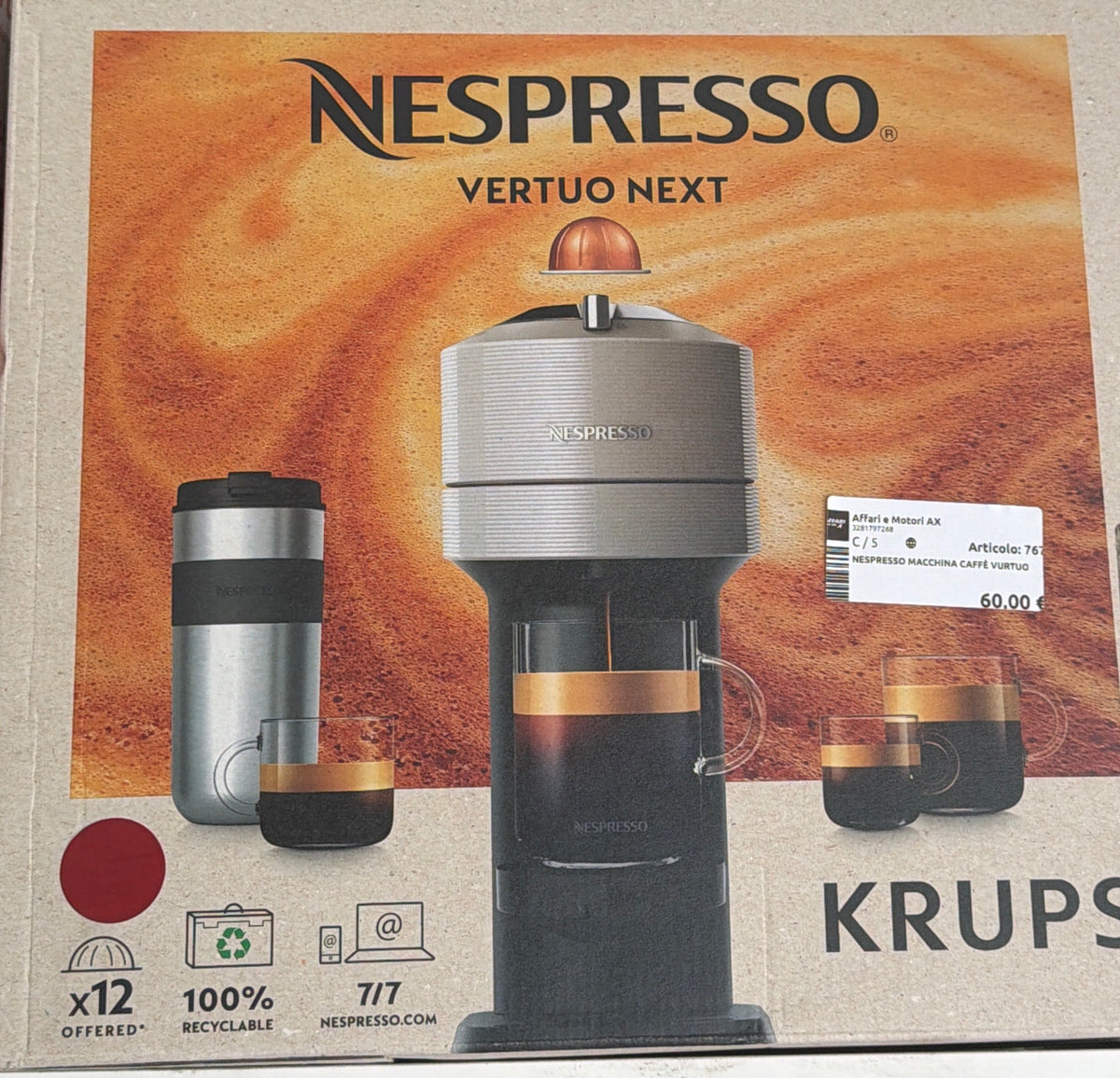 Nespresso Macchina Caffè Vertuo