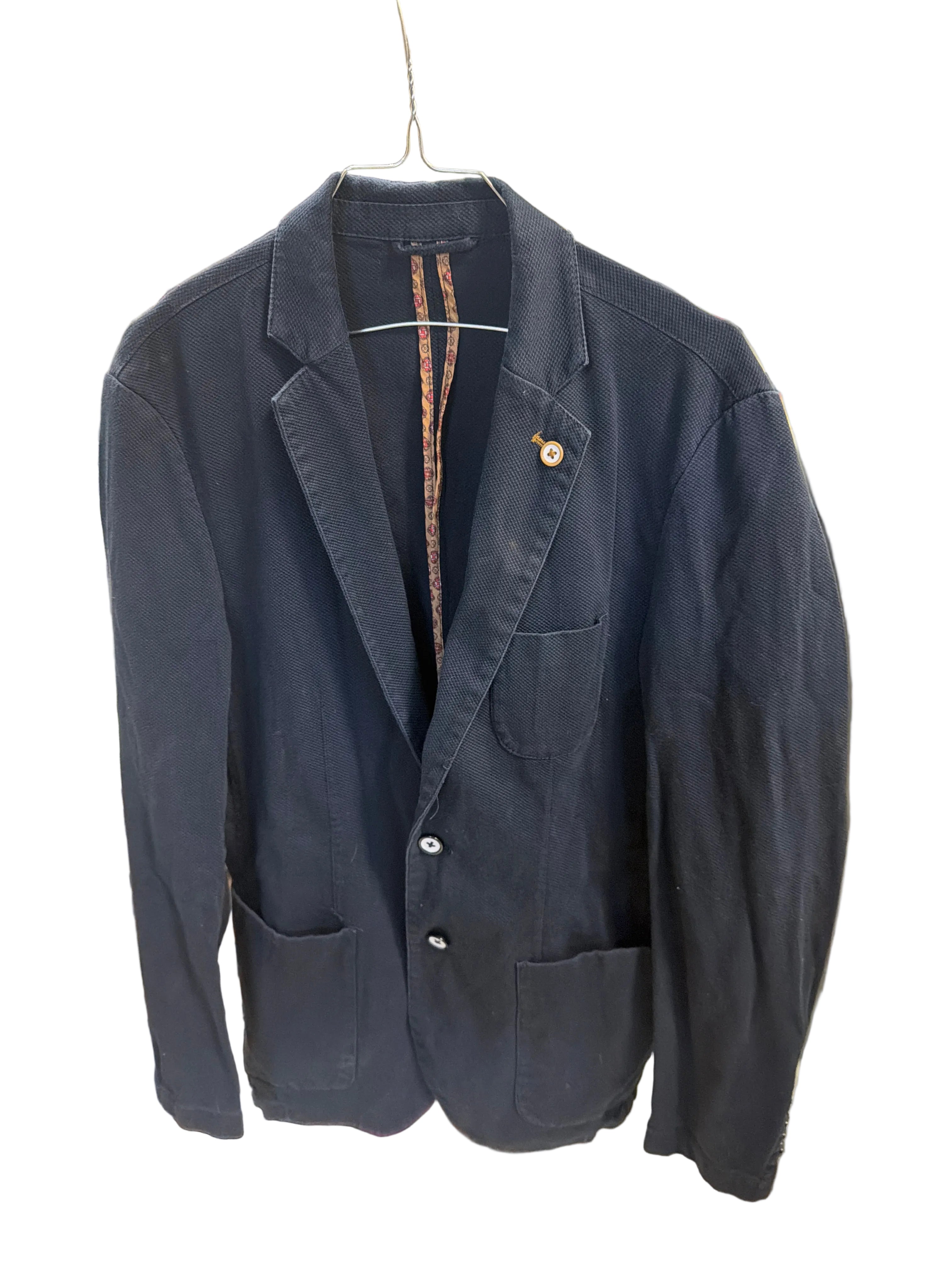 Blazer Uomo Piazza Italia — Slim Fit Blu Navy — Usato