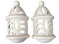 Coppia Lampada Da Parete Ceramica