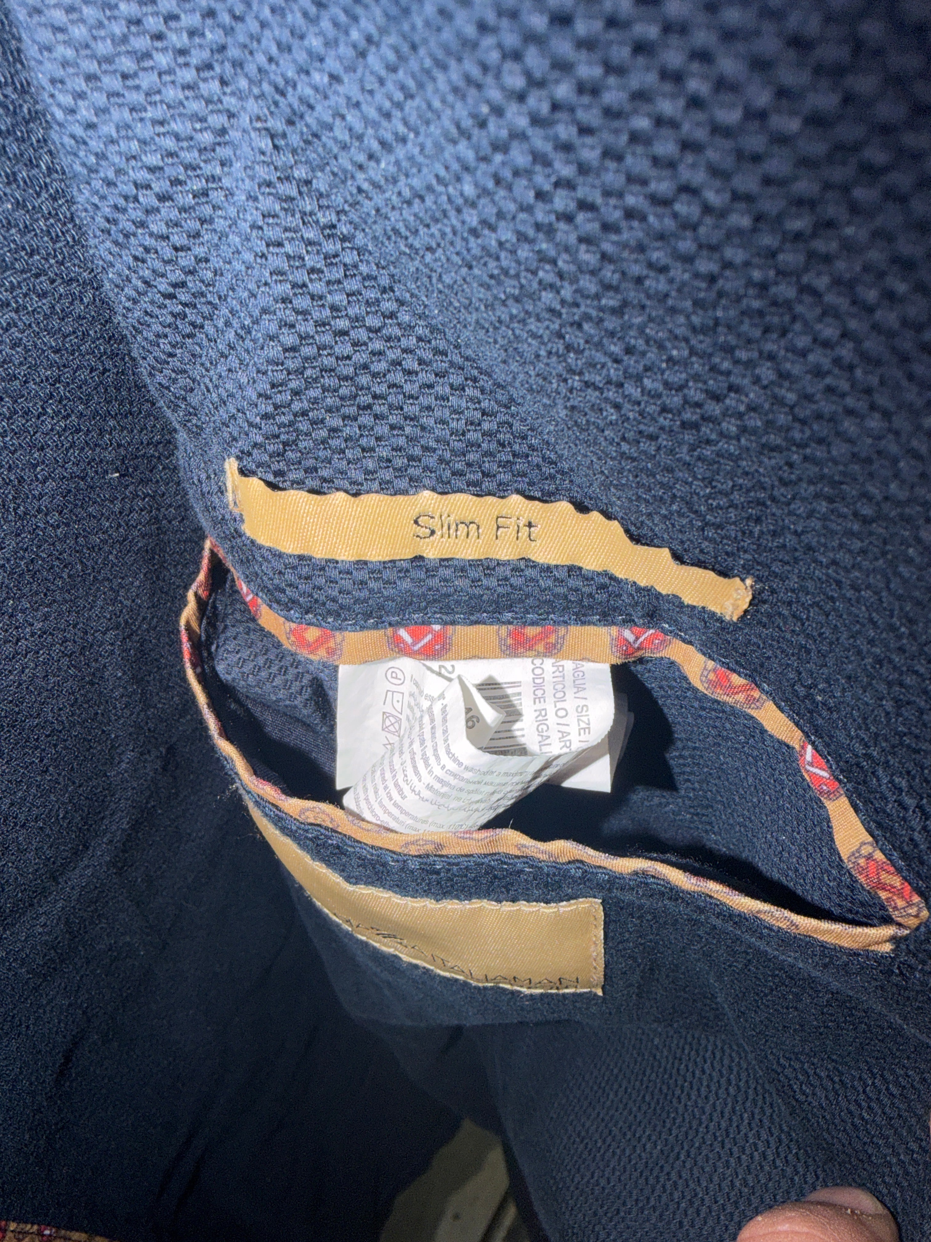 Blazer Uomo Piazza Italia — Slim Fit Blu Navy — Usato