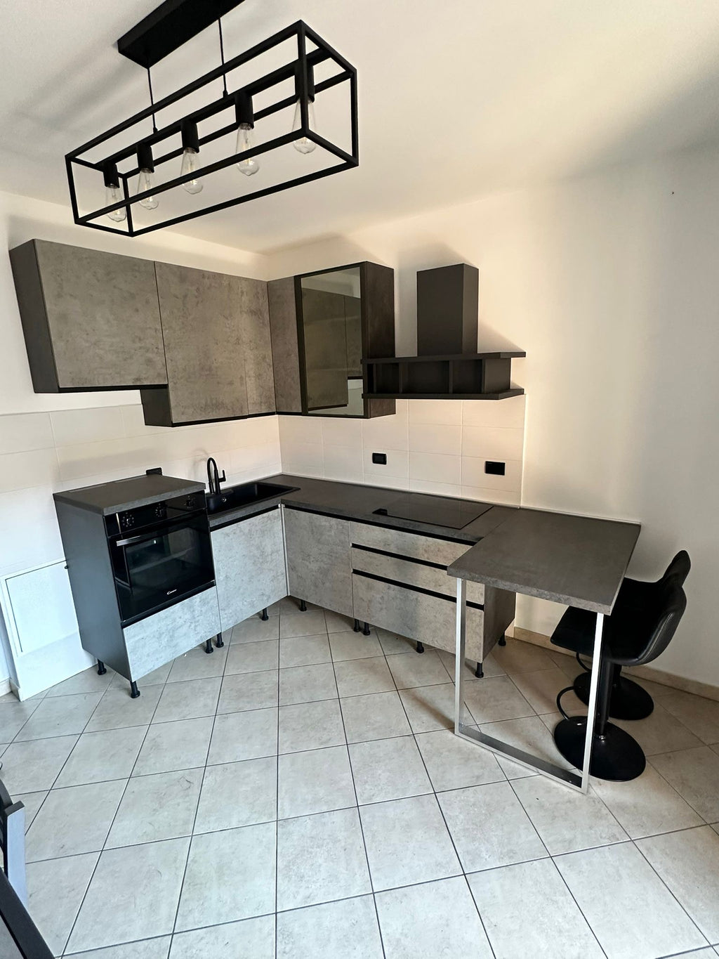 Cucina Angolare Grigia