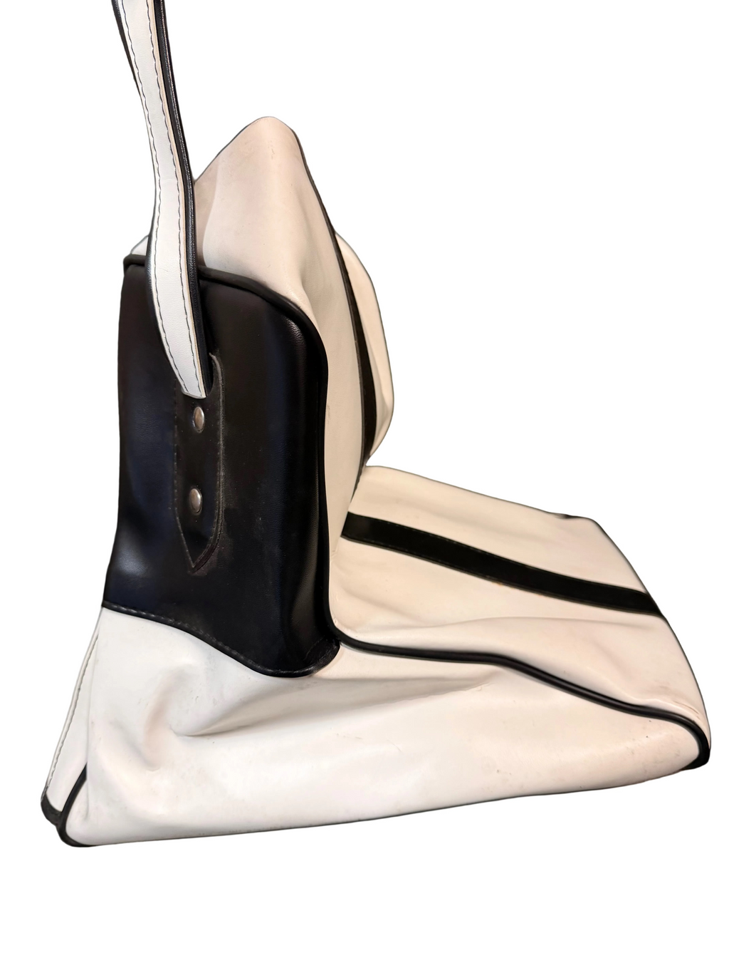 Borsa Porta Scarponi Bianco e Nero — Seconda Mano